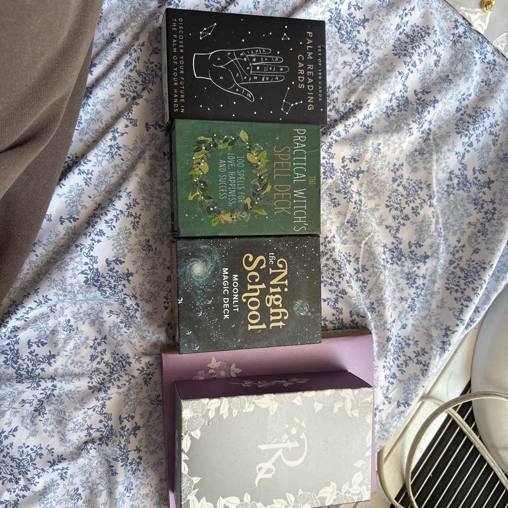 Set of Mystical Books with Decorative Covers